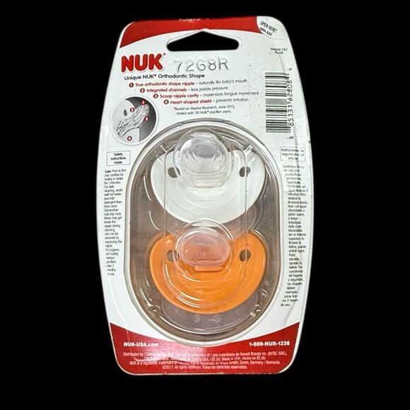 Nuk Pacifiers Orthodontic Silicone 6-18 M Football & Basketball BPA Free New - Picture 9 of 11